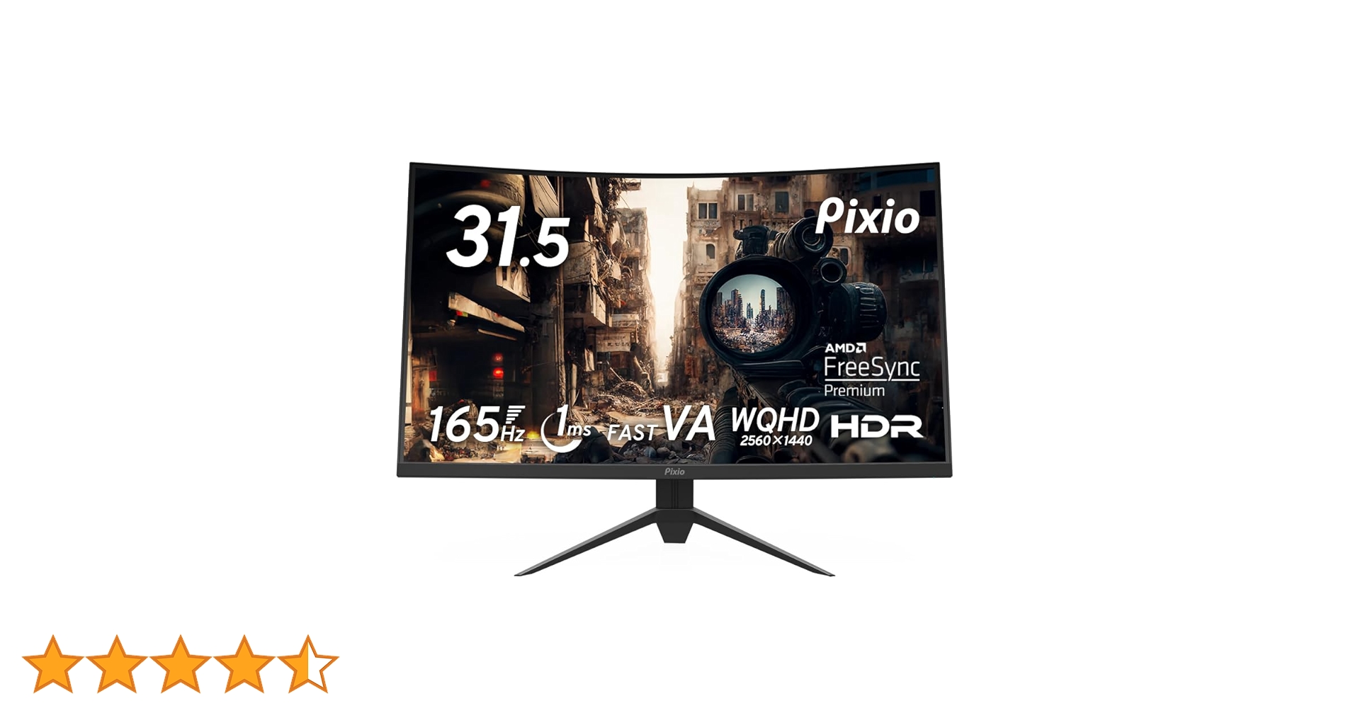 Amazon.co.jp: Pixio PXC327 Advanced 湾曲ゲーミングモニター